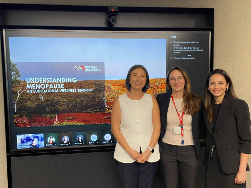 elara health team delivering a menopause in the workplace seminar